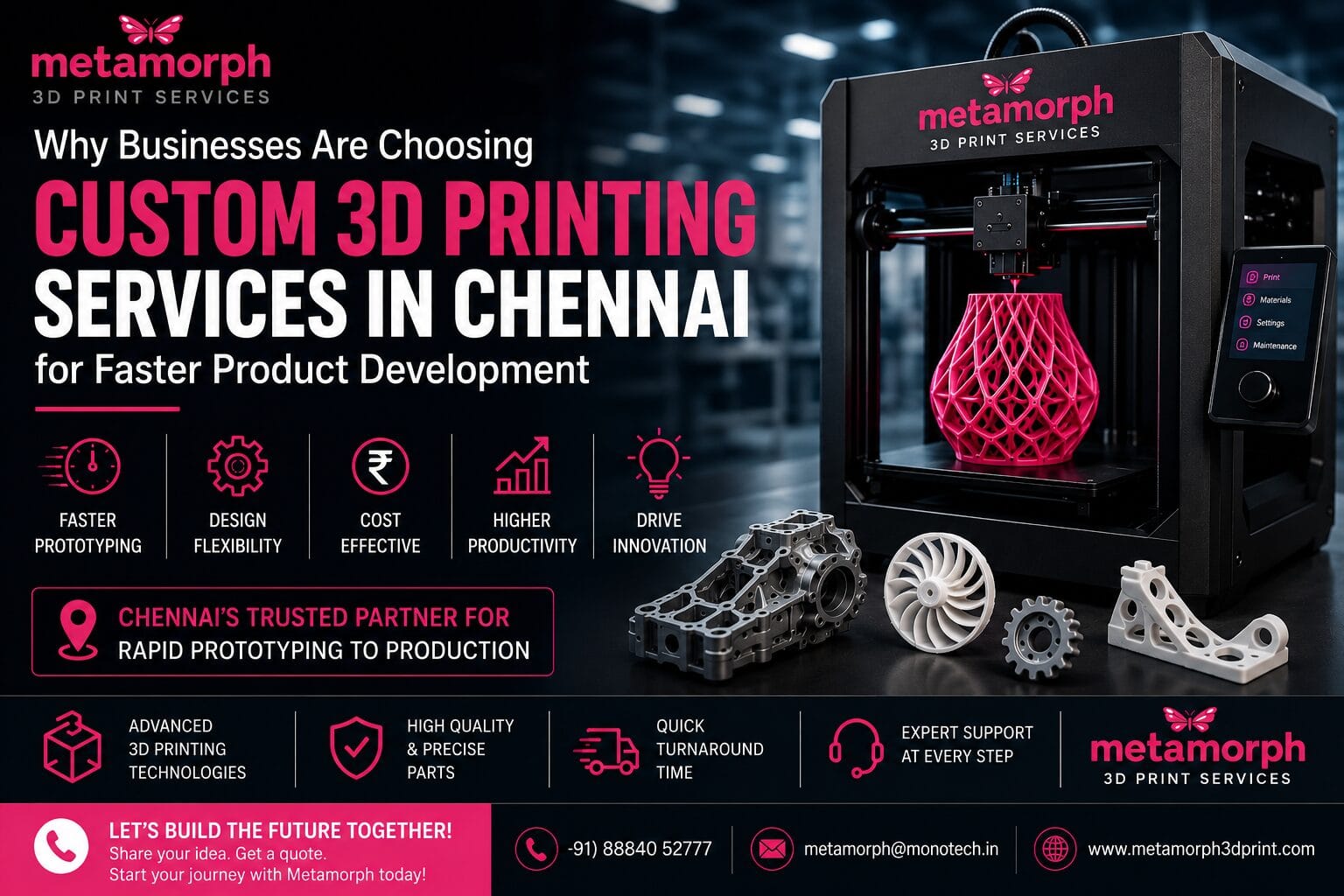 Custom 3D Printing Services in Chennai